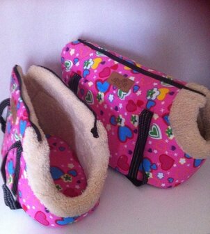 Vervoerstas Roze met print
